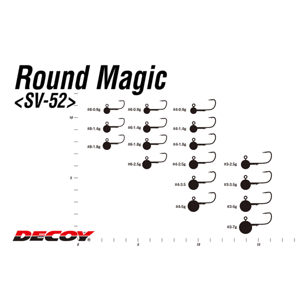 DECOY ROUND MAGIC #4 - 2.5g SV-52 (5 pcs/pack) W NICKEL