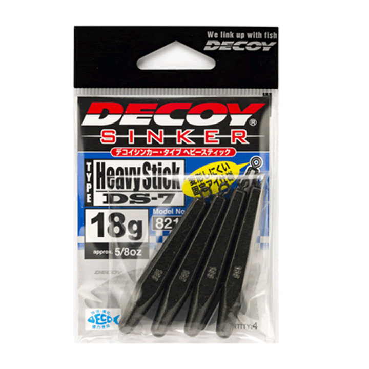 DECOY DECOY SINKER TYPE HEAVY STICK 36g DS-7 (2 pcs/pack) GUN BLACK