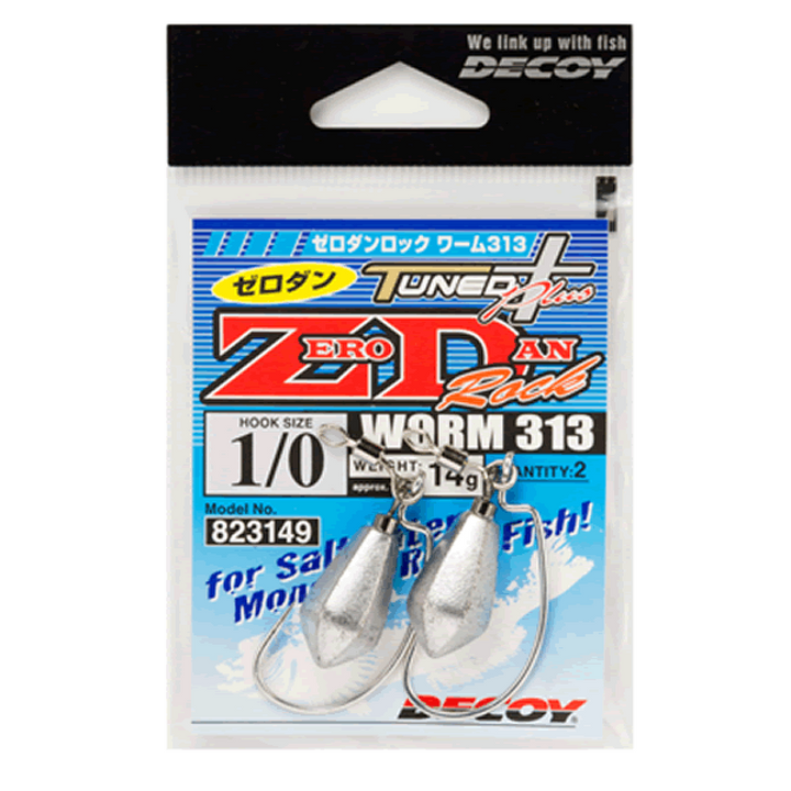 DECOY ZERO DAN ROCK #1/0 - 14g Worm313 (2 pcs/pack) TIN