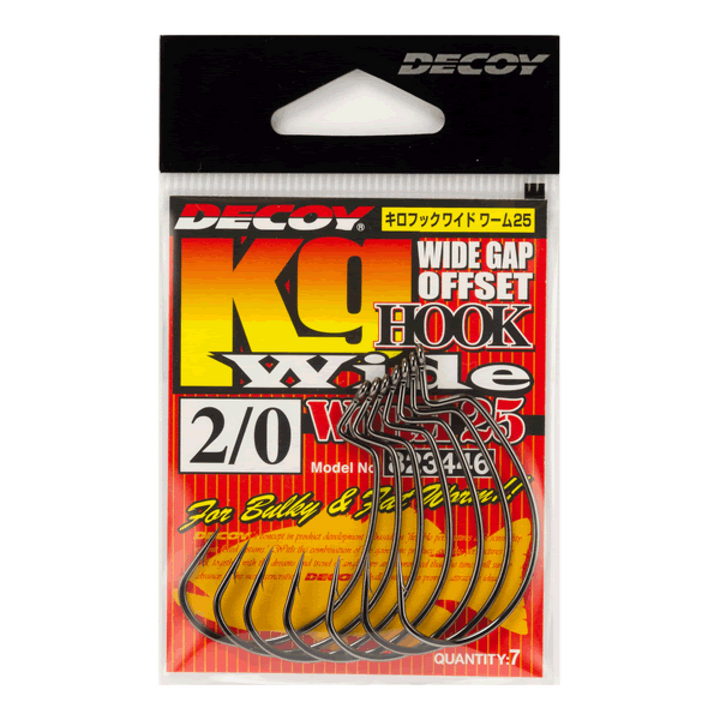 DECOY KG HOOK WIDE #3/0 Worm25 NS BLACK