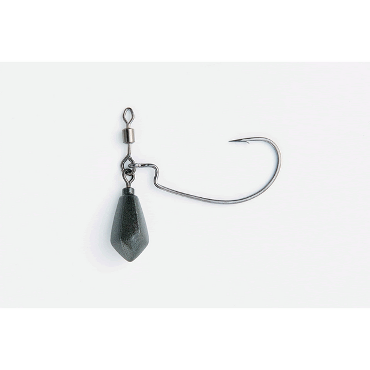 DECOY ZERO DAN HEAVY #2/0 - 9g Worm317 (2 pcs/pack) NS BLACK