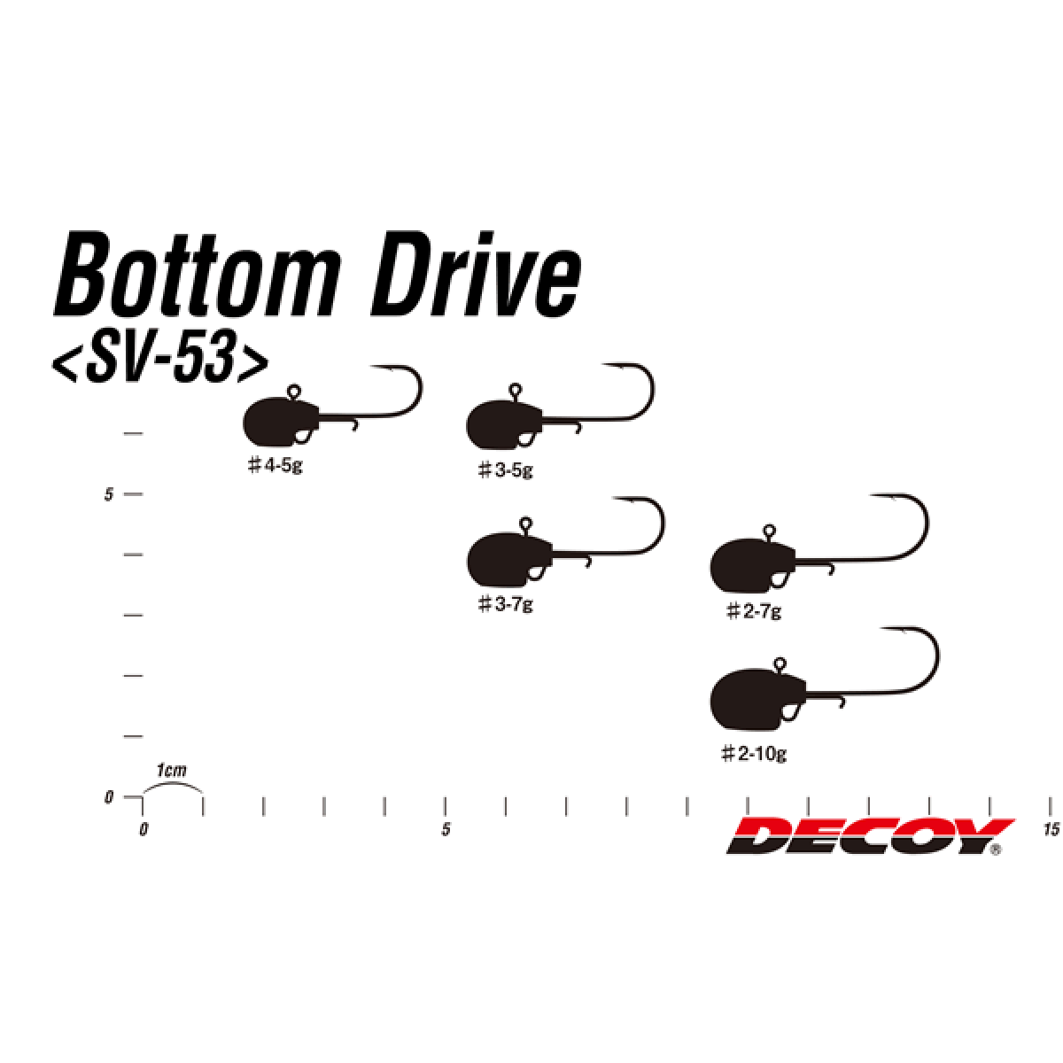DECOY BOTTOM DRIVE #3 - 7g SV-53 (4 pcs/pack) W NICKEL
