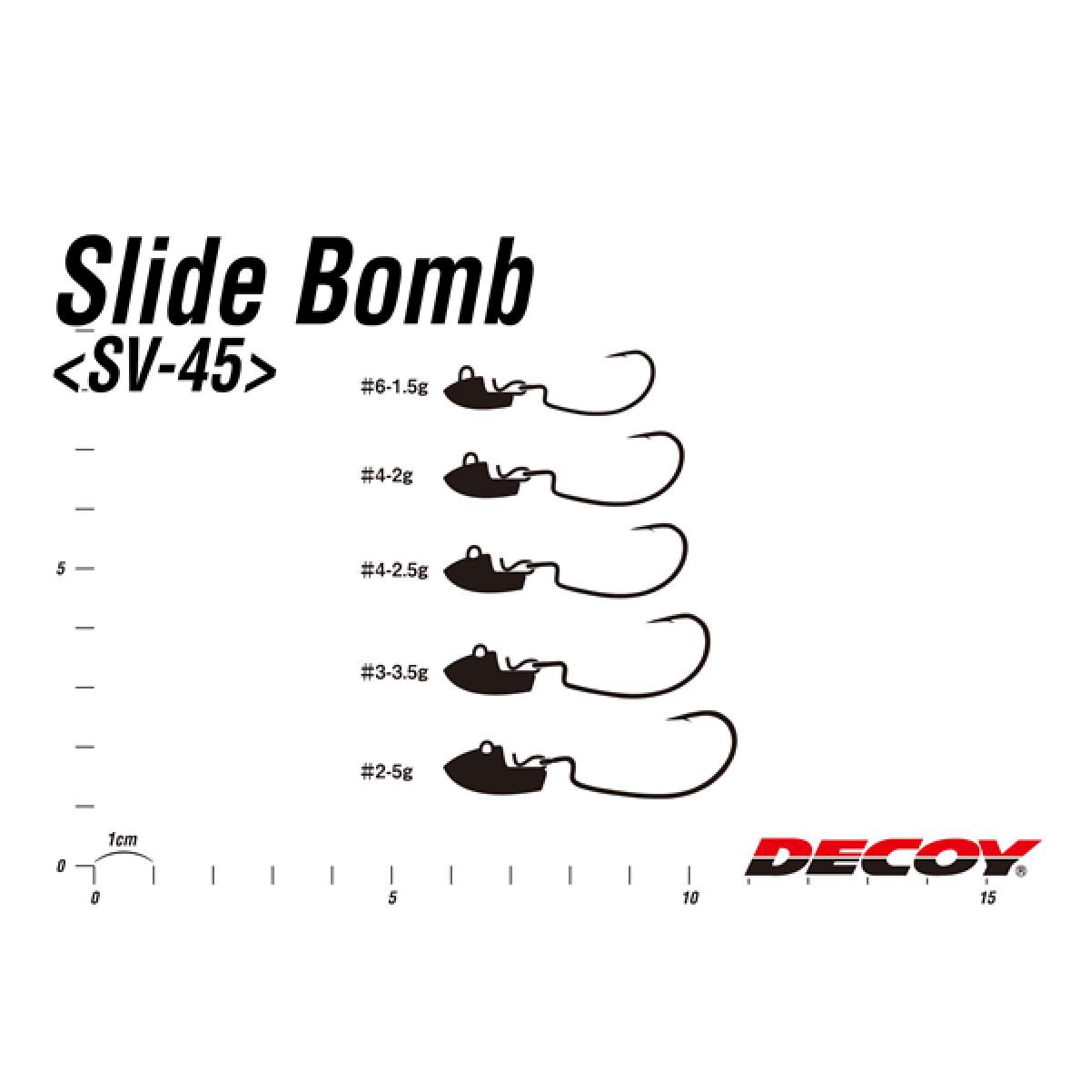 DECOY SLIDE BOMB #4 - 2g SV-45 (4 pcs/pack) NS BLACK