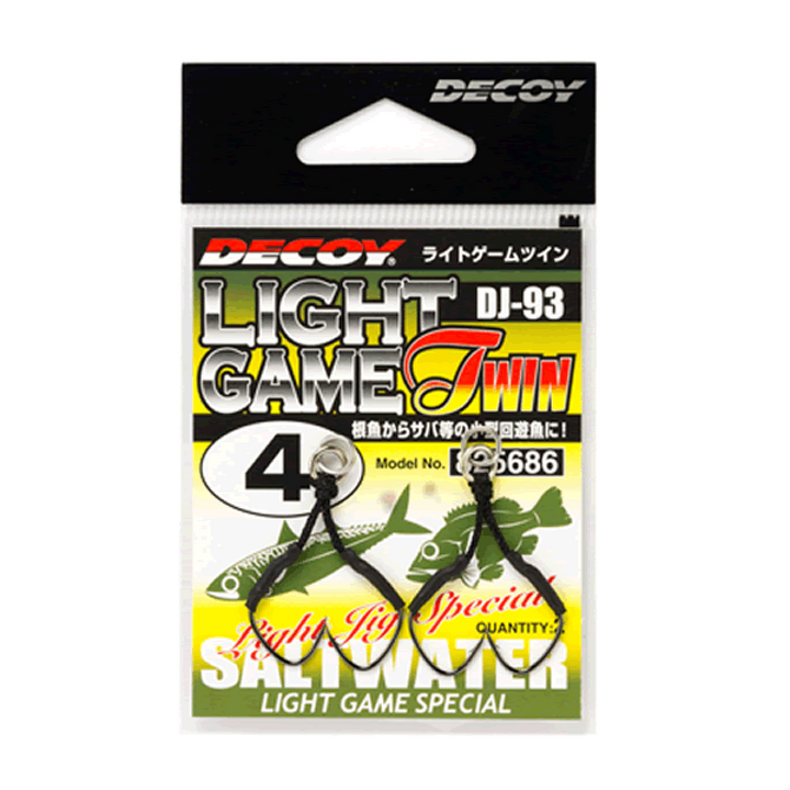 DECOY LIGHT GAME TWIN #6 DJ-93 (2 pcs/pack) NS BLACK