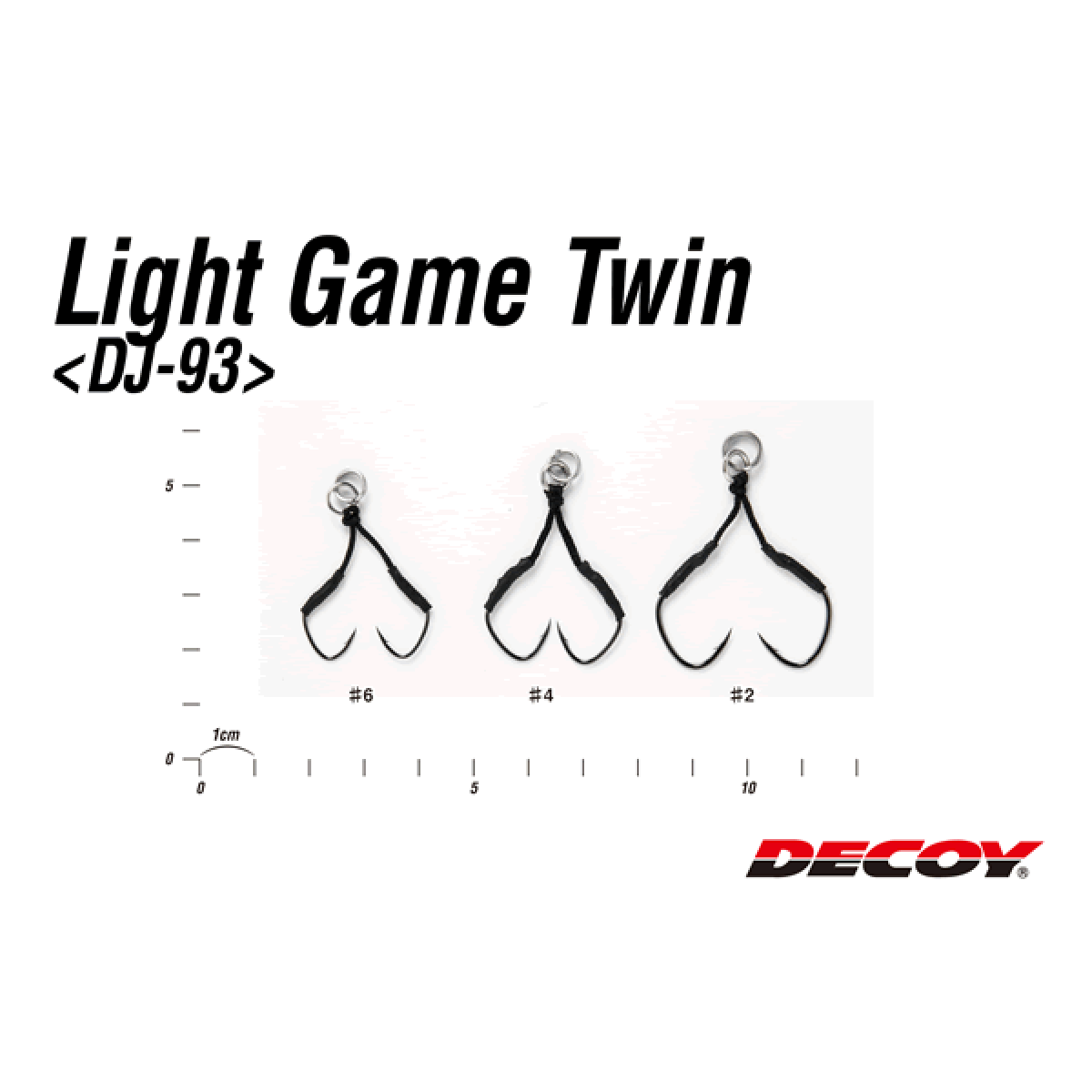 DECOY LIGHT GAME TWIN #6 DJ-93 (2 pcs/pack) NS BLACK
