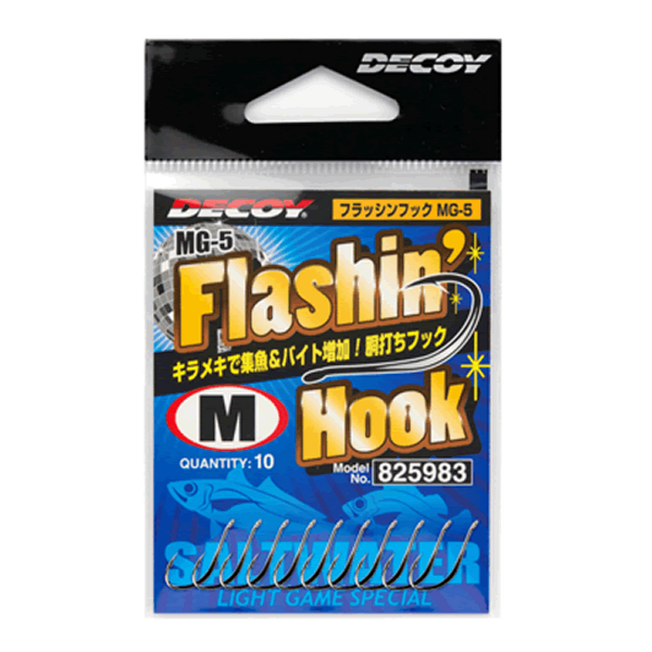 DECOY FLASHIN’ HOOK S MG-5 (10 pcs/pack) W NICKEL