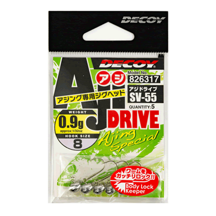 DECOY AJI DRIVE #8 - 1.8g SV-55 (5 pcs/pack) W NICKEL