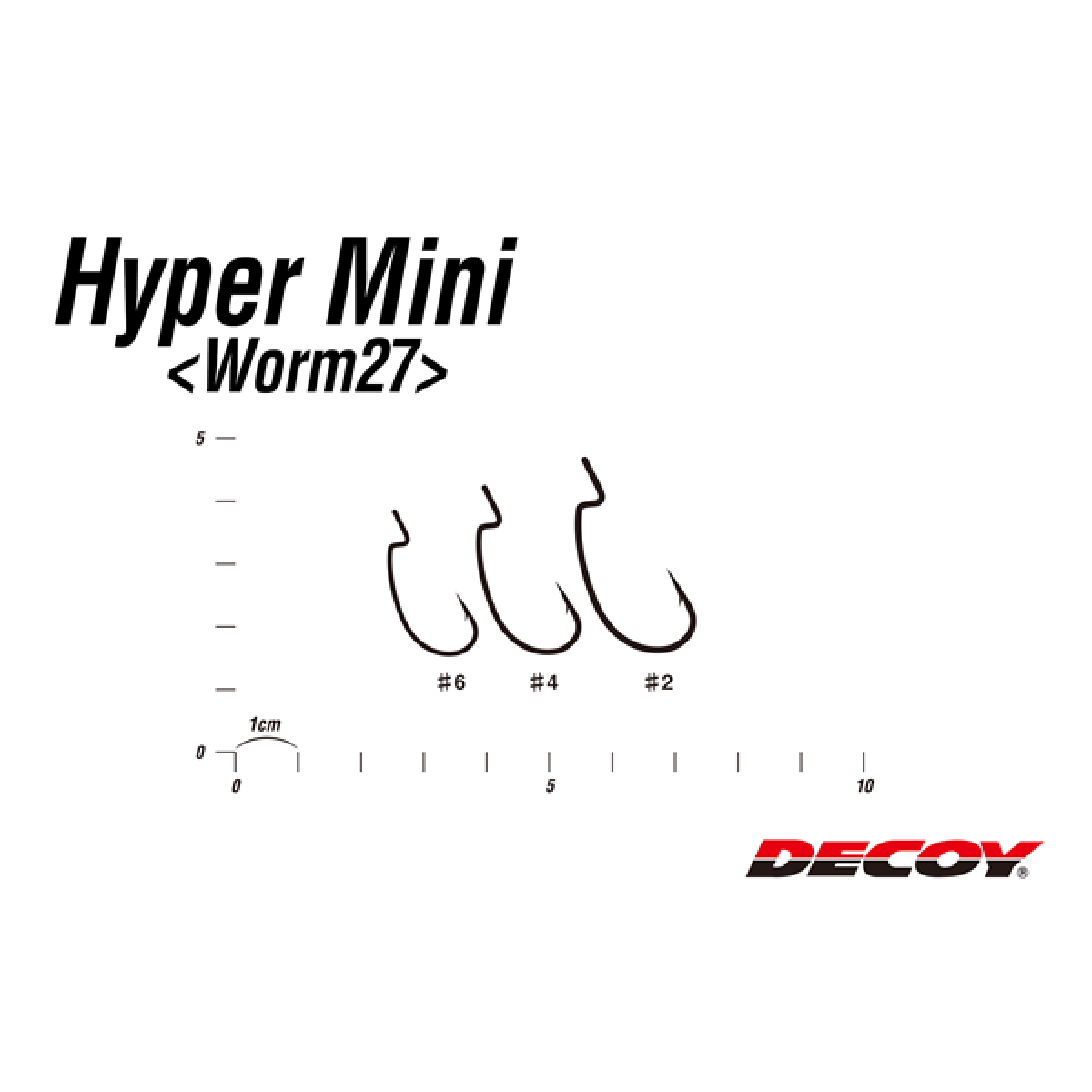 DECOY HYPER MINI #4 Worm27 (9 pcs/pack) NS BLACK
