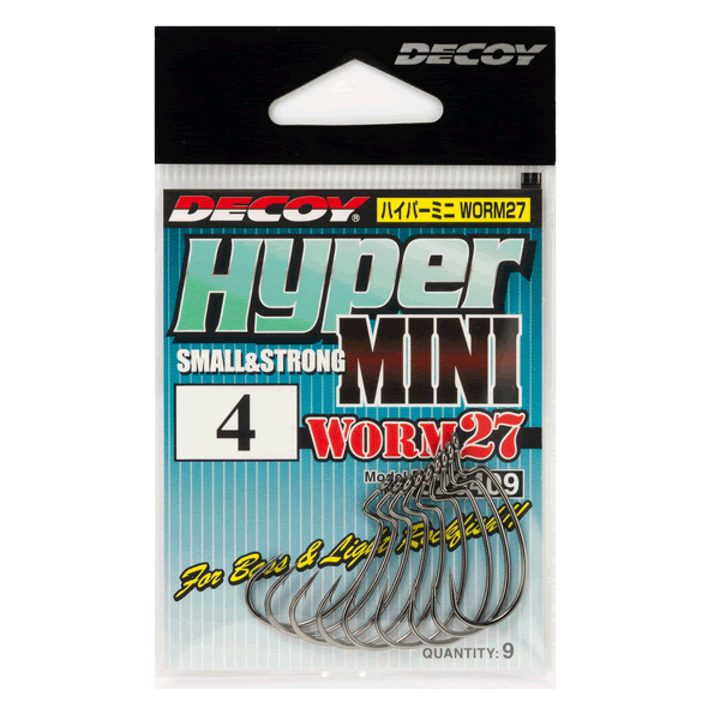 DECOY HYPER MINI #6 Worm27 (9 pcs/pack) NS BLACK