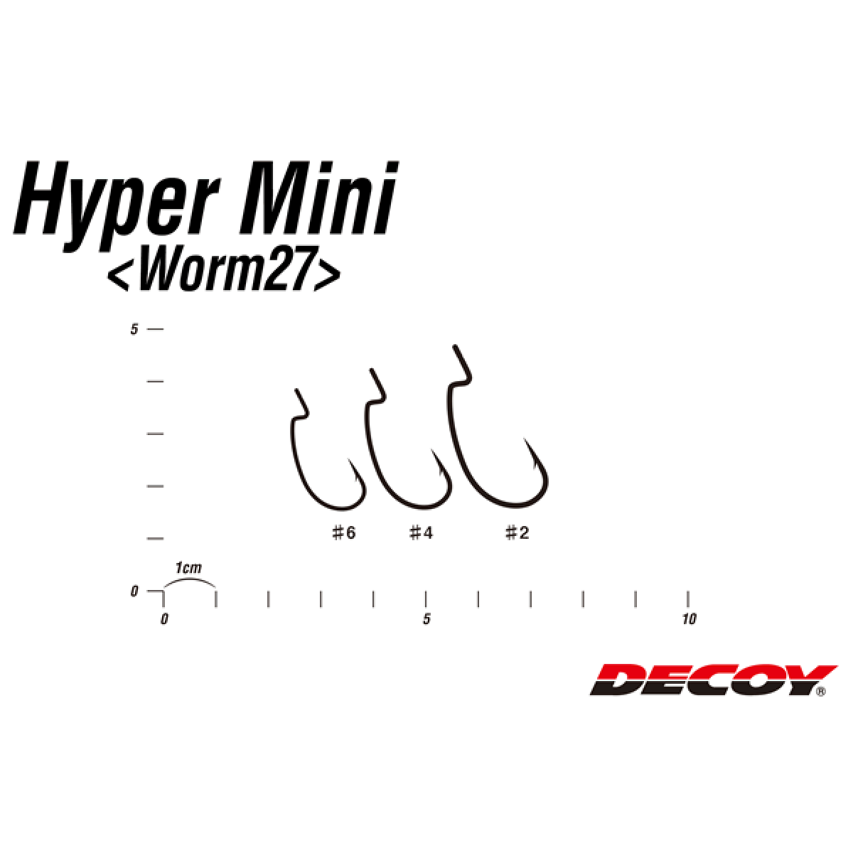DECOY HYPER MINI #6 Worm27 (9 pcs/pack) NS BLACK