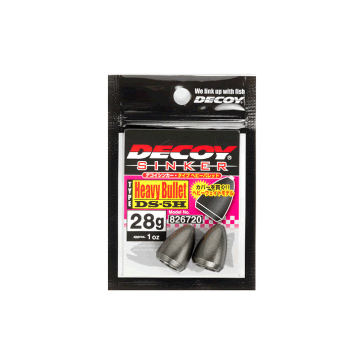 DECOY DECOY SINKER TYPE HEAVY BULLET 28g DS-5H (2 pcs/pack) GUN BLACK