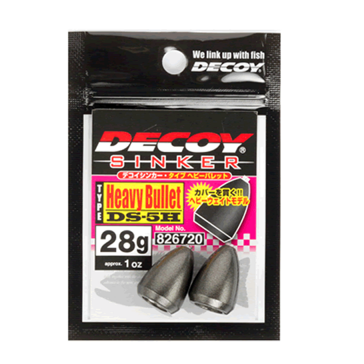 DECOY DECOY SINKER TYPE HEAVY BULLET 36g DS-5H (2 pcs/pack) GUN BLACK