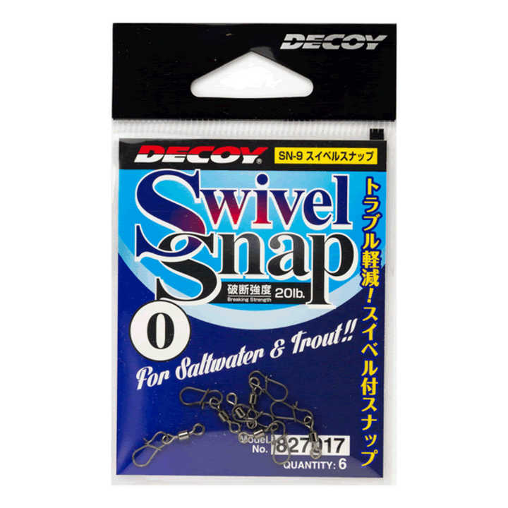 DECOY SWIVEL SNAP #1 SN-9 NS BLACK