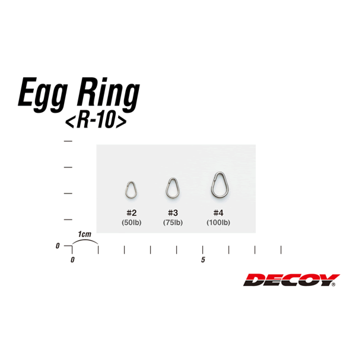 DECOY EGG RING #2 R-10 (12 pcs/pack) SILVER