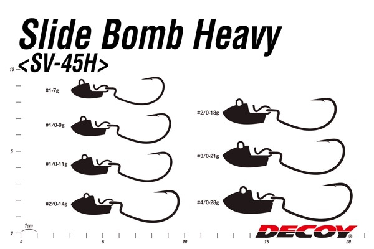 DECOY SLIDE BOMB HEAVY #4/0 - 28g SV-45H (2 pcs/pack) TIN