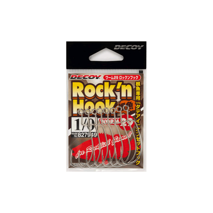 DECOY ROCK’N HOOK #3 Worm29 (9 pcs/pack) W NICKEL