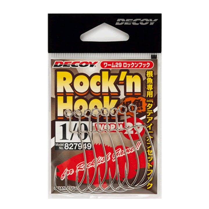 DECOY ROCK’N HOOK #2 Worm29 (9 pcs/pack) W NICKEL