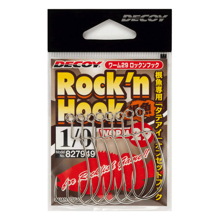 DECOY ROCK’N HOOK #2/0 Worm29 W NICKEL