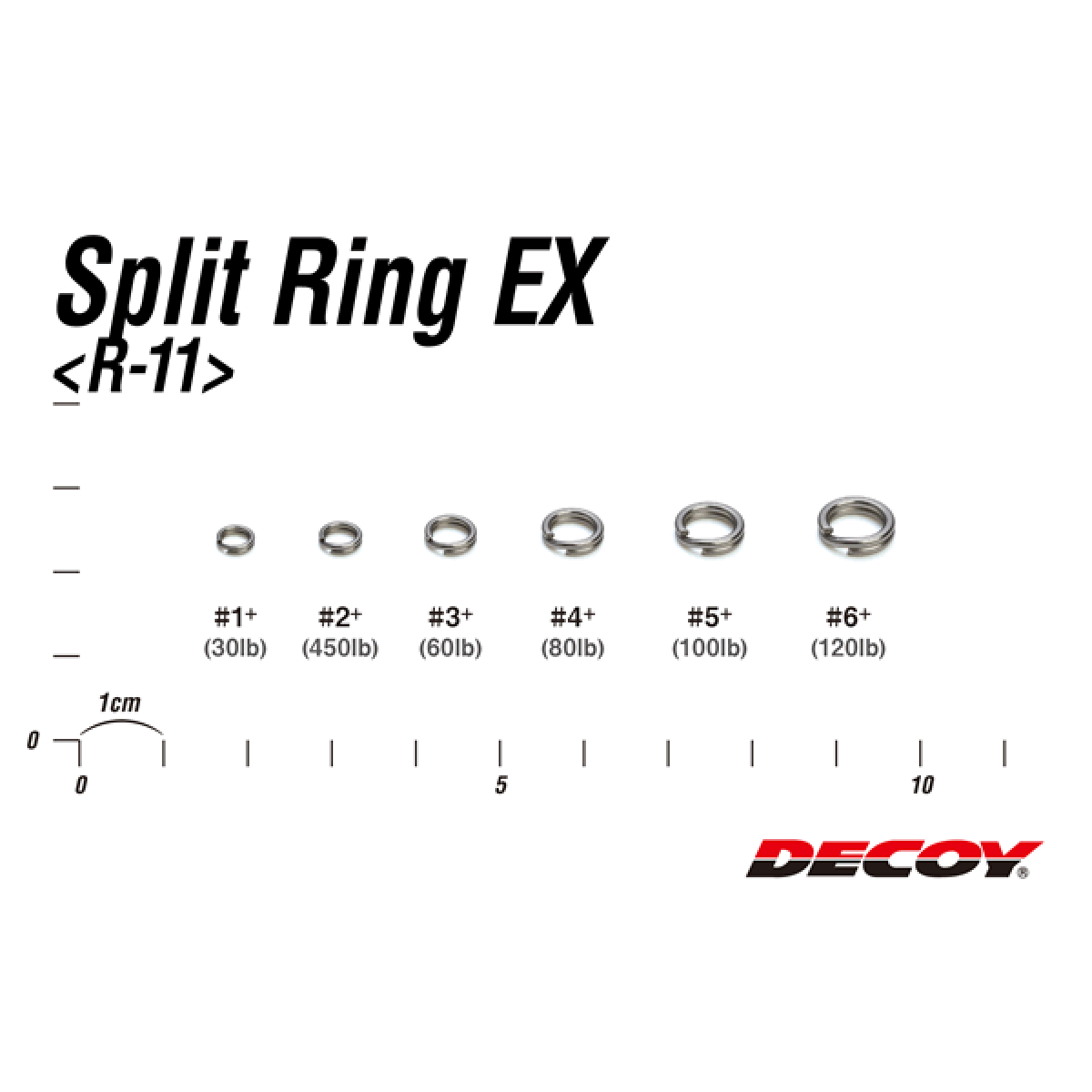 DECOY SPLIT RING EX #6+ R-11 (12 pcs/pack) SILVER