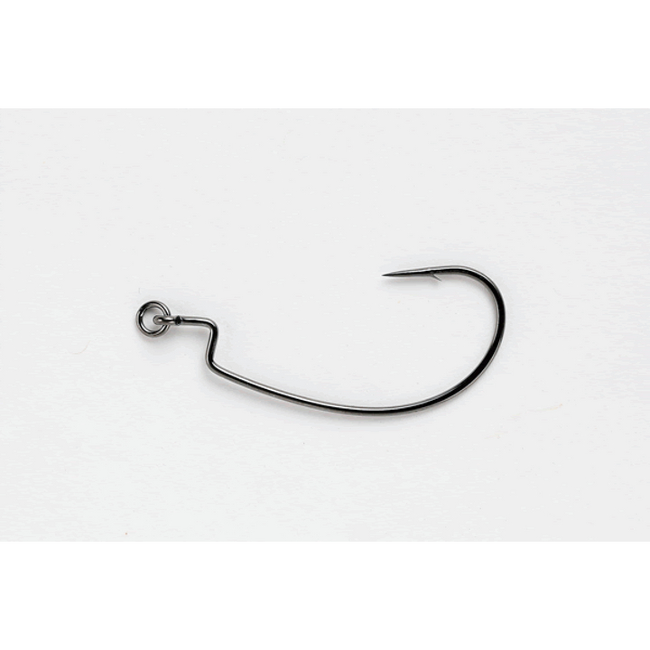 DECOY RINGED KG HOOK #1 Worm417 (5 pcs/pack) NS BLACK