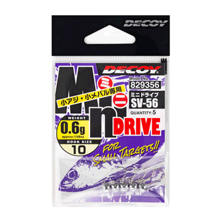 DECOY MINI DRIVE #10 - 0.9g SV-56 (5 pcs/pack) W NICKEL
