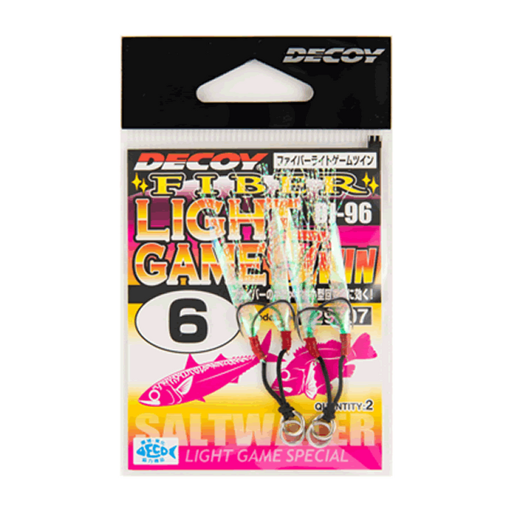 DECOY FIBER LIGHT GAME TWIN #2 DJ-96 (2 pcs/pack) NS BLACK