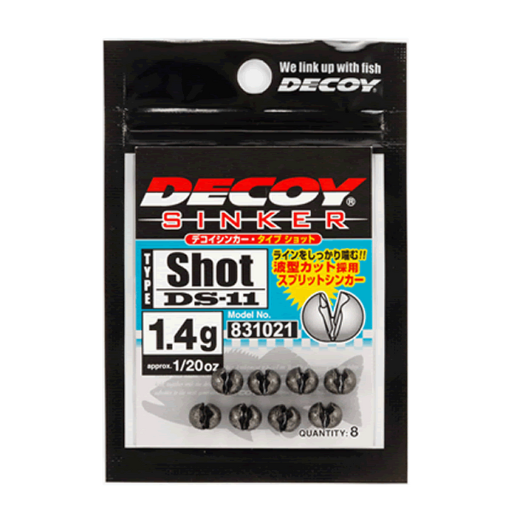 DECOY DECOY SINKER TYPE SHOT 0.9g DS-11 (9 pcs/pack) GUN BLACK