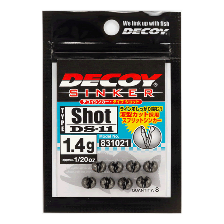 DECOY DECOY SINKER TYPE SHOT 3.5g DS-11 (6 pcs/pack) GUN BLACK