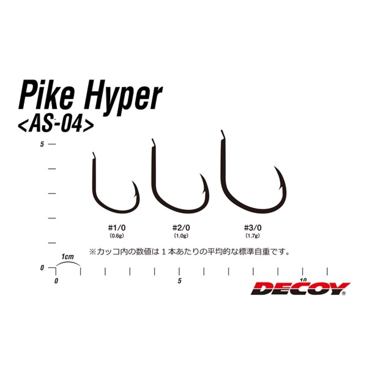 DECOY PIKE HYPER #3/0 AS-04 (5 pcs/pack) TIN