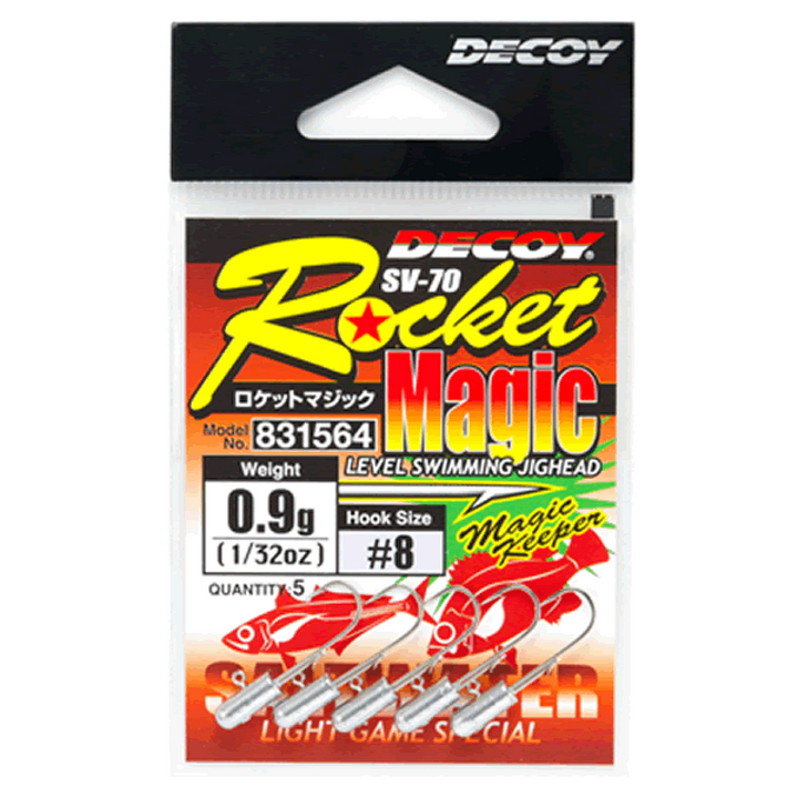 DECOY ROCKET MAGIC #6 - 2.5g SV-70 (4 pcs/pack) W NICKEL