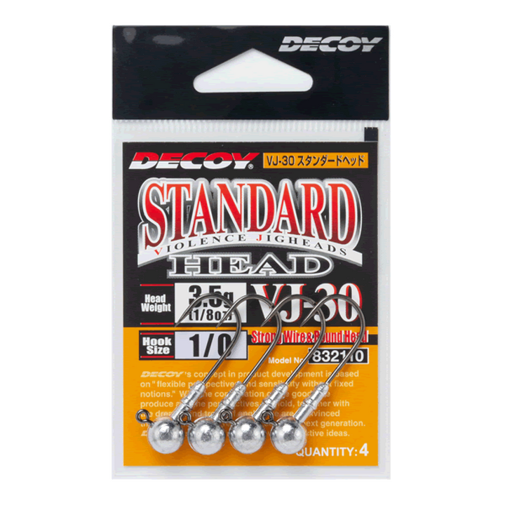 DECOY STANDARD HEAD #2/0-3.5g VJ-30 NS BLACK