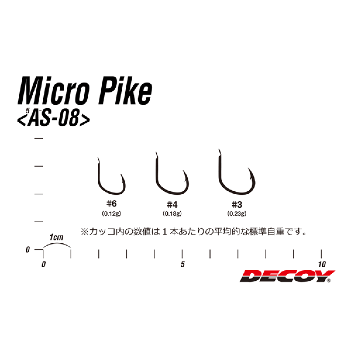 DECOY MICRO PIKE #4 AS-08 (16 pcs/pack) TIN
