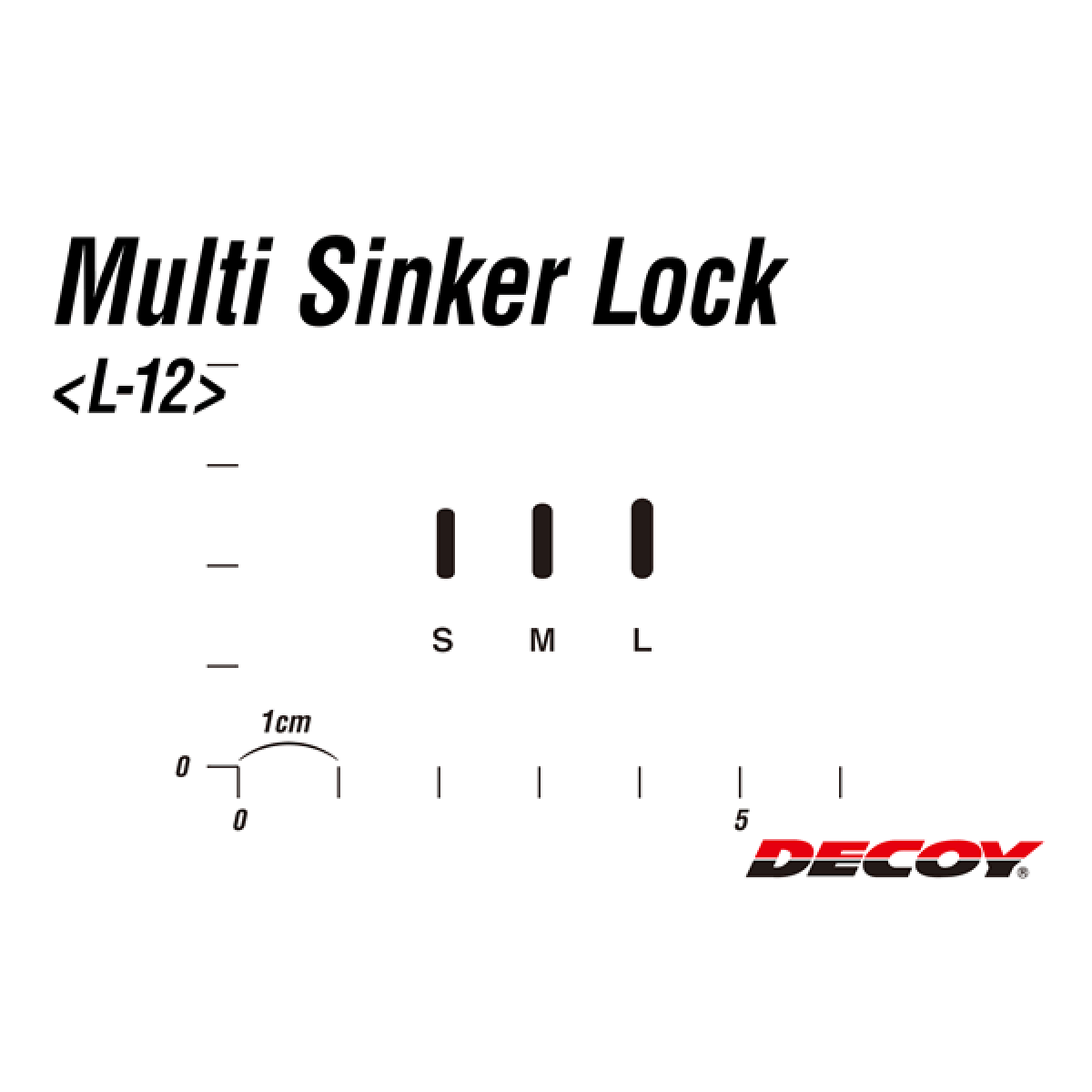 DECOY MULTI SINKER LOCK S L-12 (18 pcs/pack) BLACK