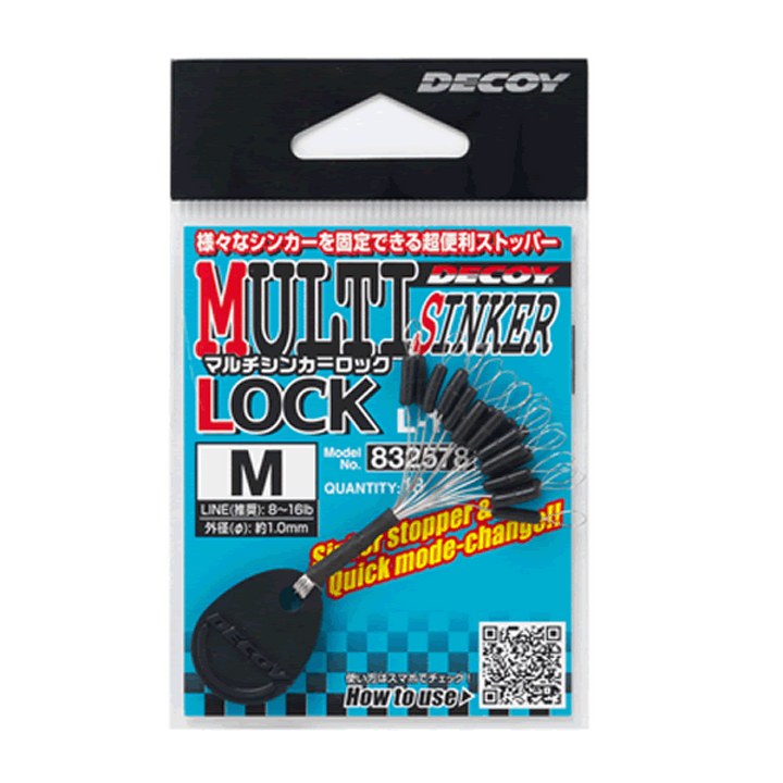 DECOY MULTI SINKER LOCK L L-12 (18 pcs/pack) BLACK
