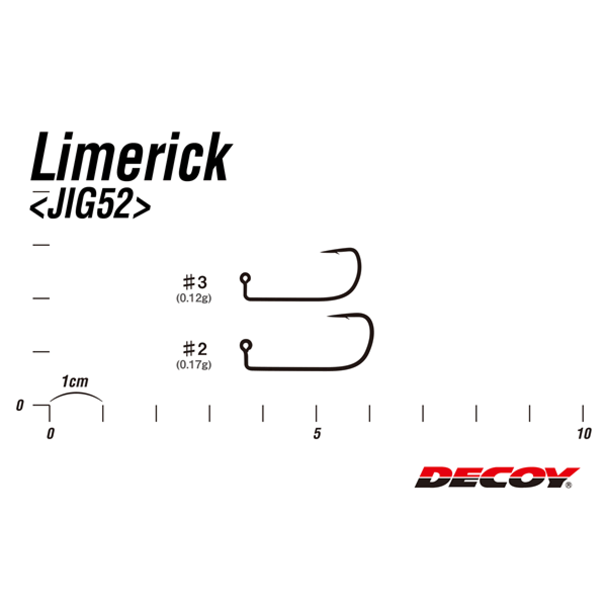 DECOY LIMERICK #2 JIG52 (9 pcs/pack) MAT BLACK
