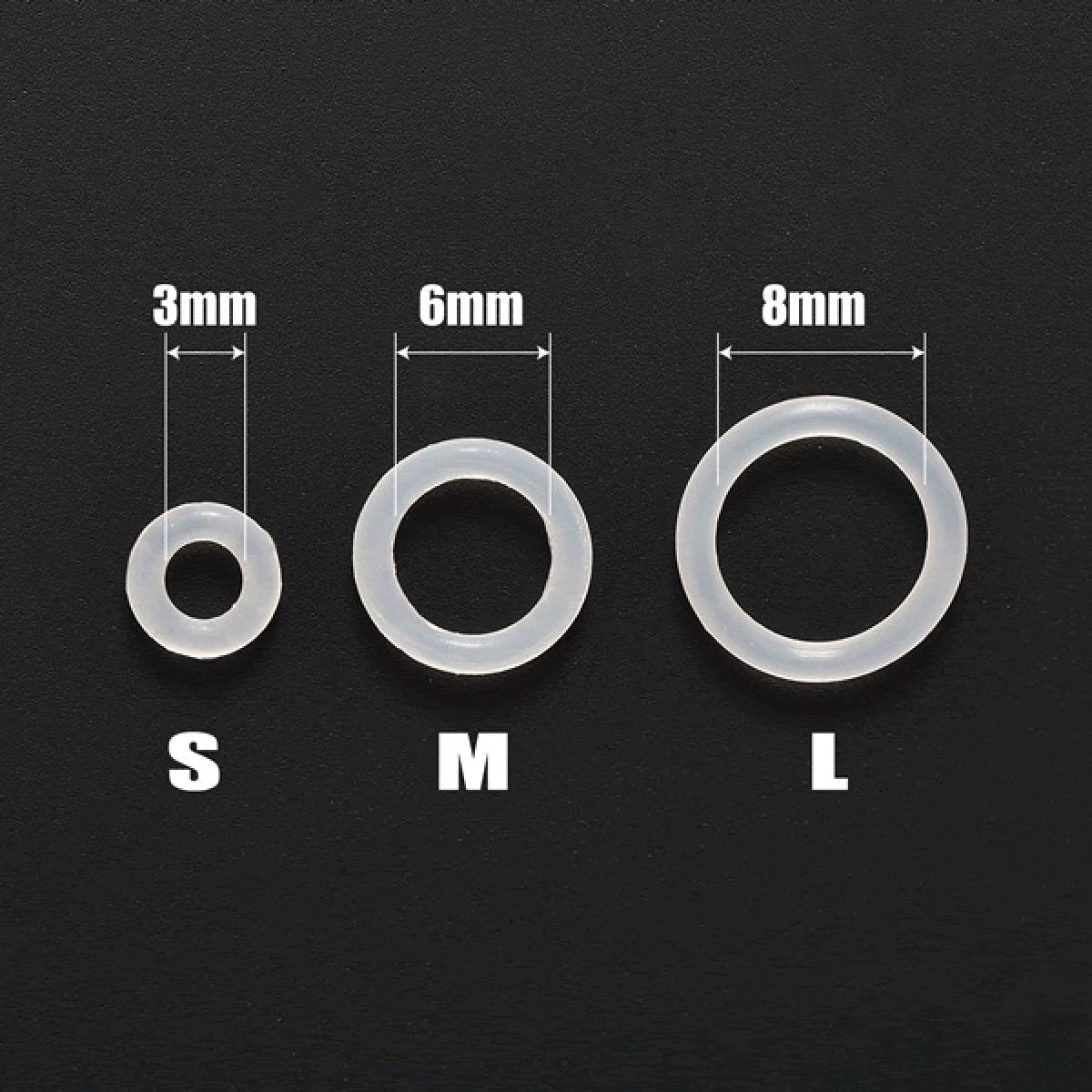 DECOY BODY RING M WH-03 CLEAR