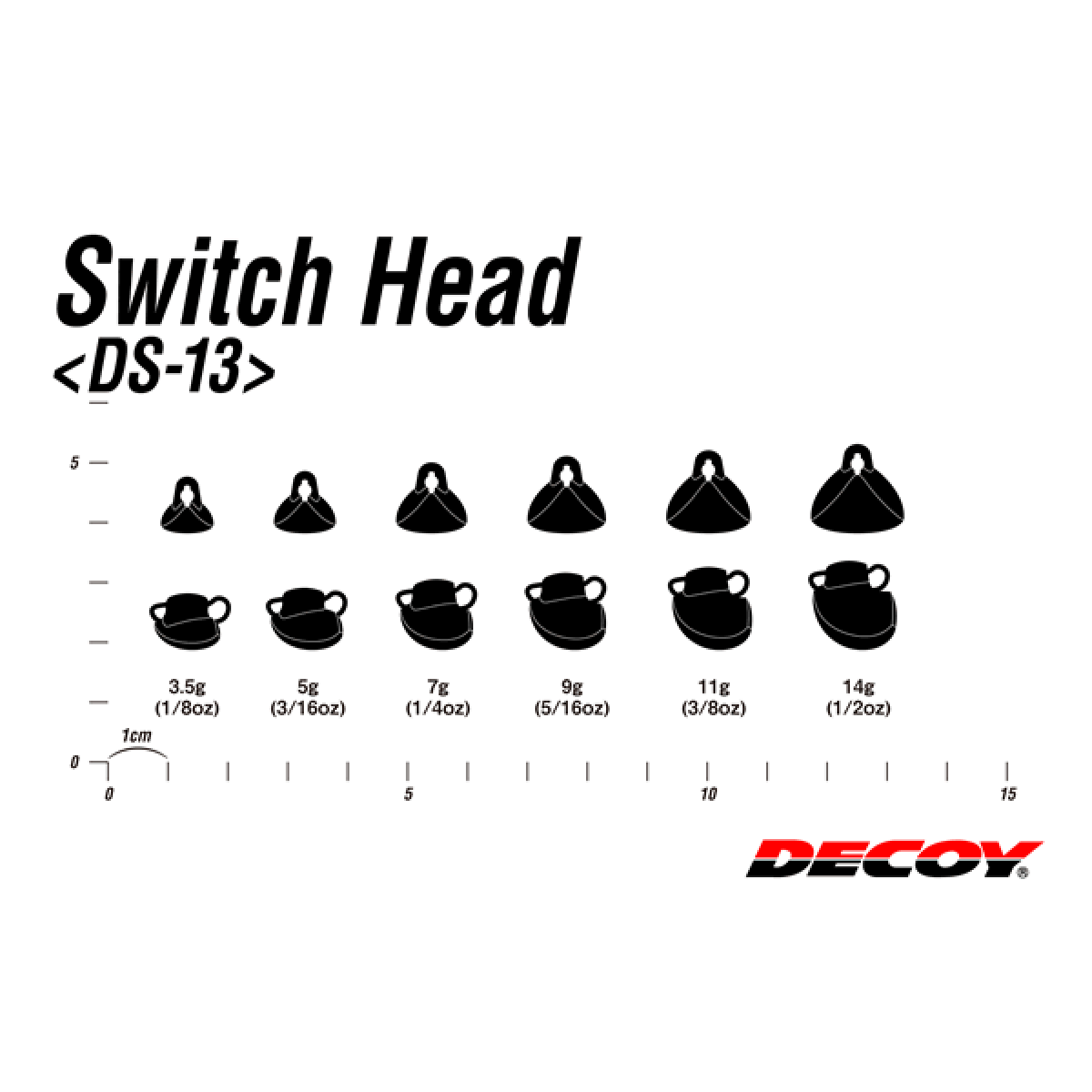 DECOY SWITCH HEAD 7g DS-13 GUN BLACK