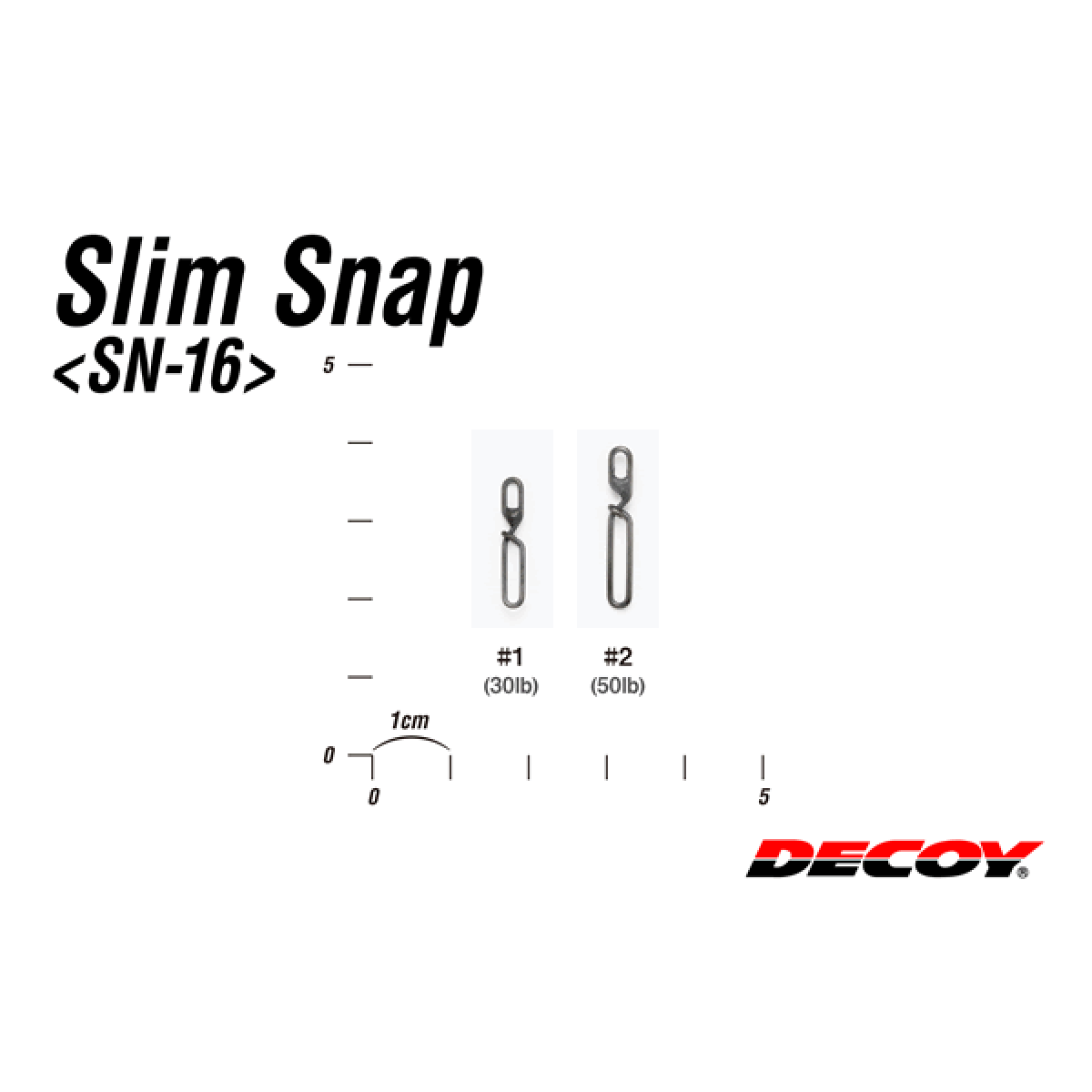 DECOY SLIM SNAP #2 SN-16 (6 pcs/pack) MAT BLACK