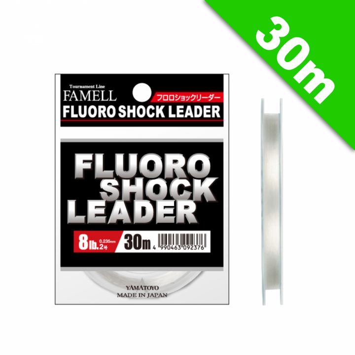 YAMATOYO FLUORO SHOCK LEADER #2 (8 lb) - 30m FLUOROCARBON CLEAR