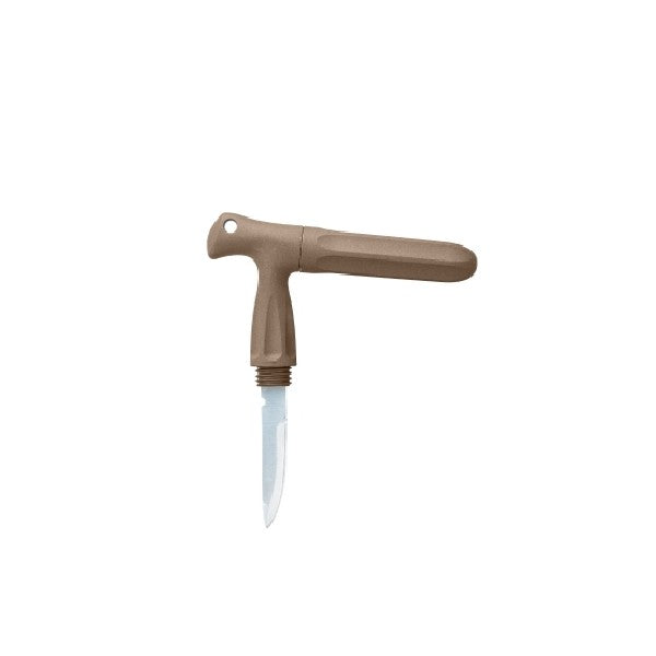 DAIICHISEIKO T-HANDLE KNIFE 164mmx57mmx24mm : 75g #70 DARK EARTH