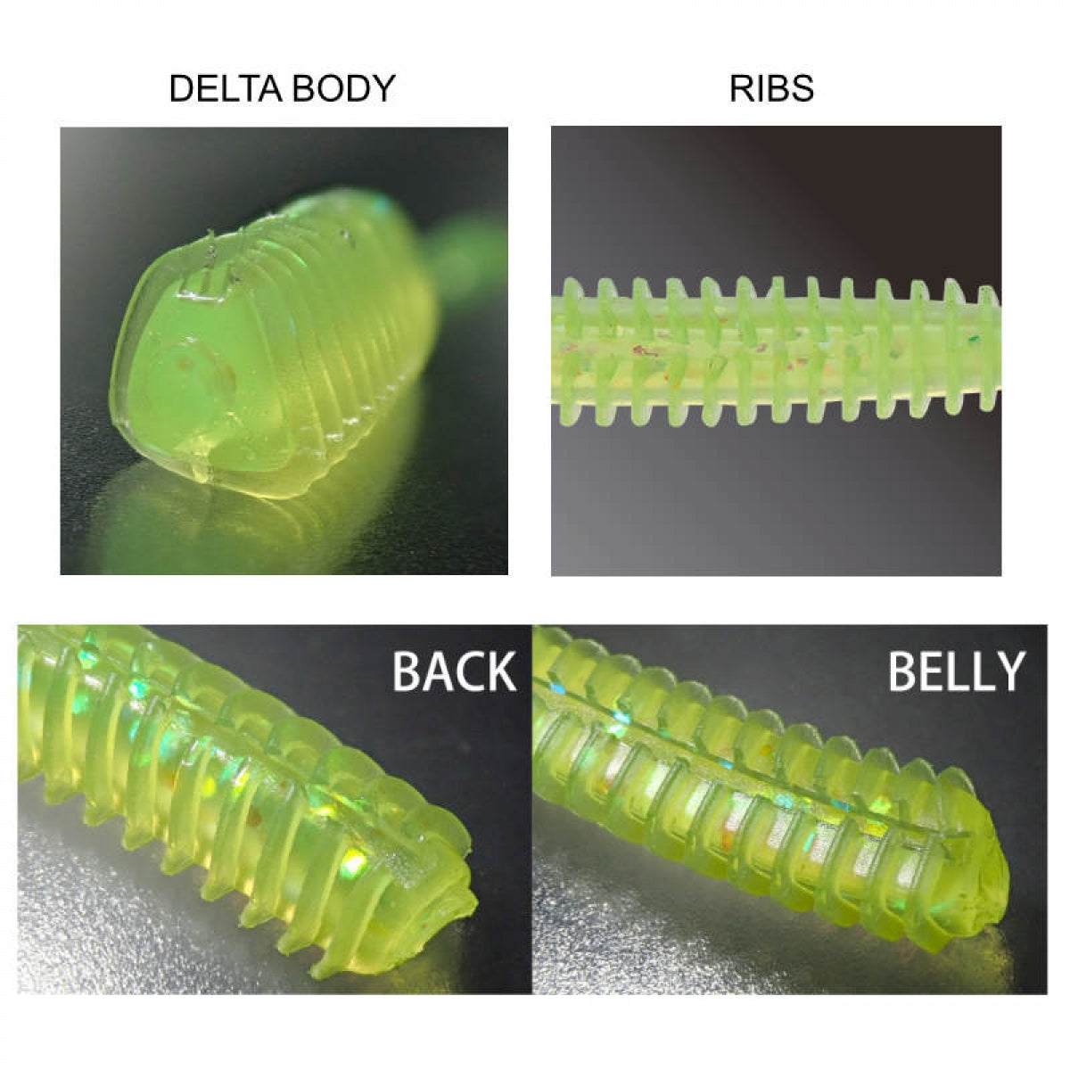 Valleyhill Aj-tate 2.5'' 2.5'' (10 pcs/pack) #01 GLOW
