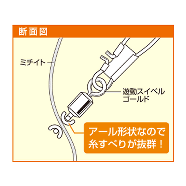 UG SWIVEL MOVING SWIVEL GOLD MIDDLE GOLD